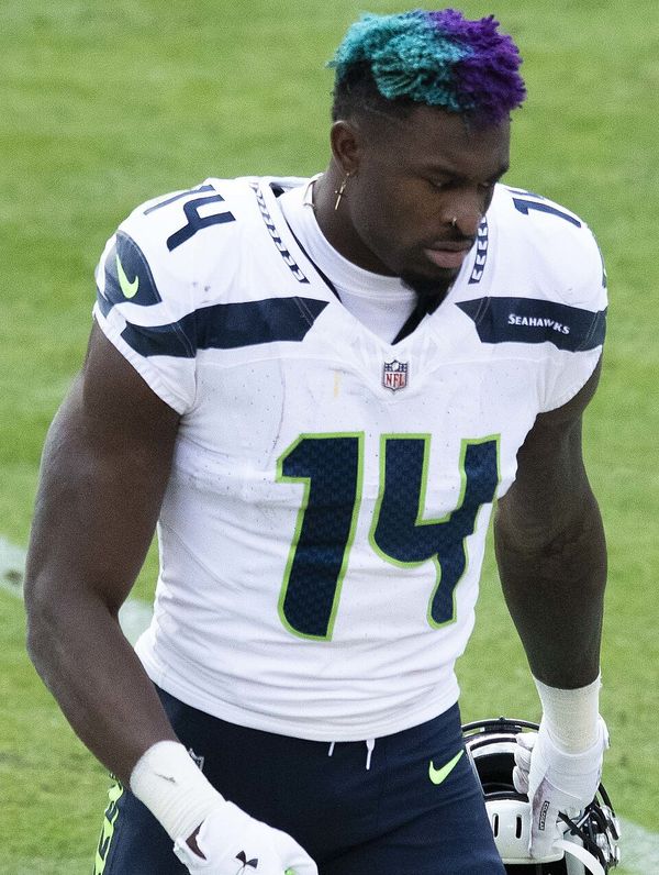D.K. Metcalf with the Seattle Seahawks, 2020