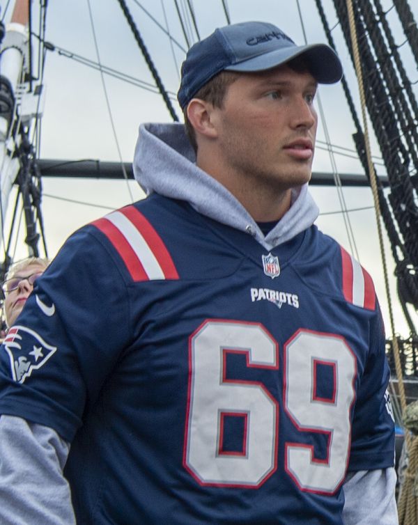 Cole Strange with the New England Patriots