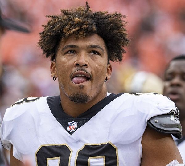 Payton Turner with the New Orleans Saints, 2021