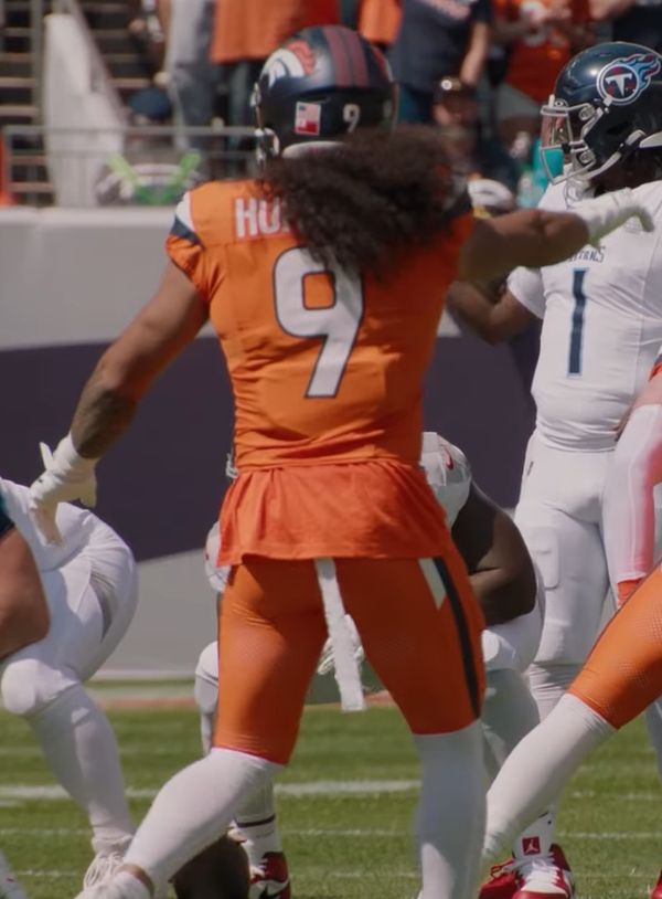 Talanoa Hufanga with the Denver Broncos, 2025