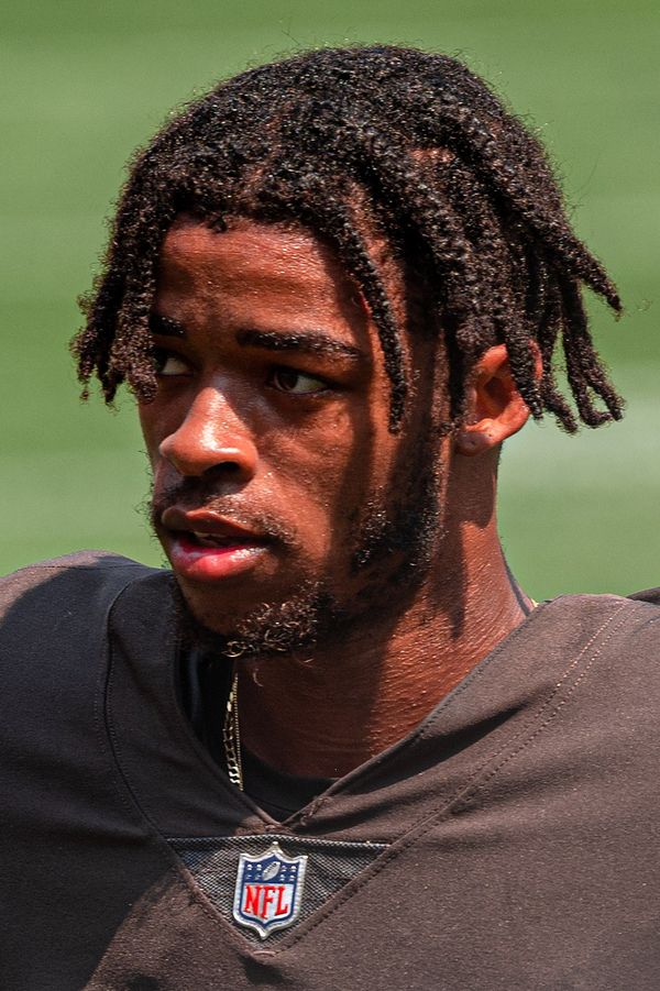 Greg Newsome II with the Cleveland Browns, 2021