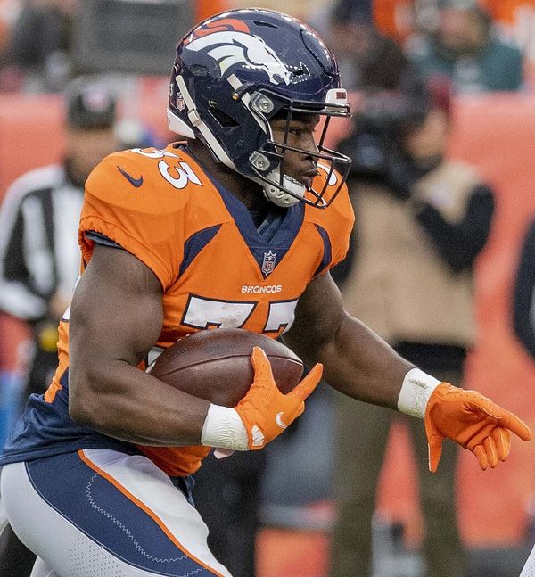 Javonte Williams with the Denver Broncos, 2021