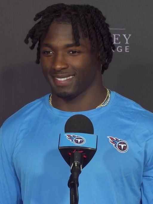 Tyjae Spears with the Tennessee Titans, 2023