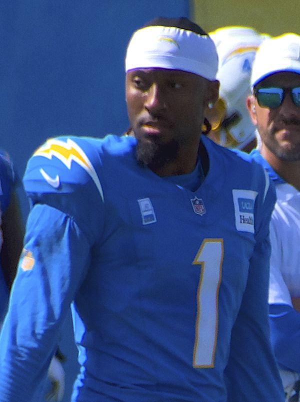 Quentin Johnston with the Los Angeles Chargers, 2026