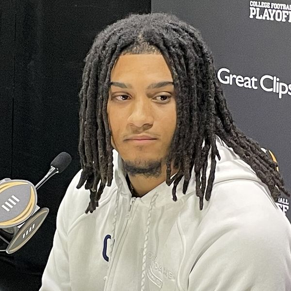 Xavier Watts with the Atlanta Falcons, 2025