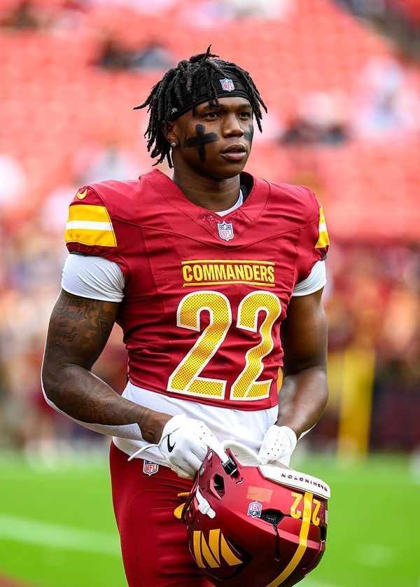 Jacory Merritt with the Washington Commanders, 2025