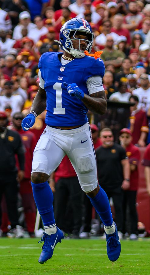 Malik Nabers with the New York Giants, 2025