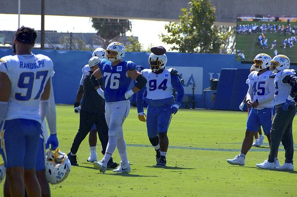 Joe Alt with the Los Angeles Chargers, 2026