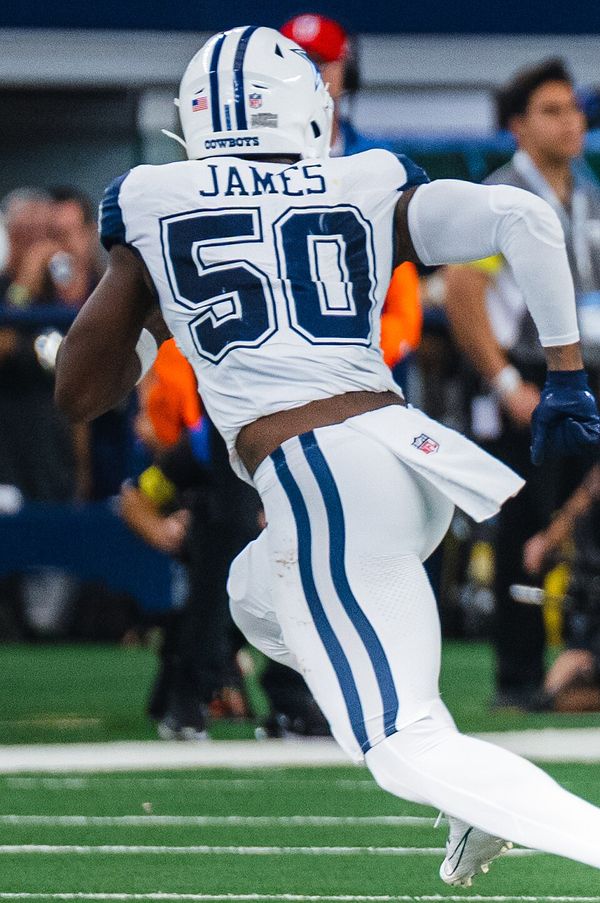 Shemar James with the Dallas Cowboys, 2025