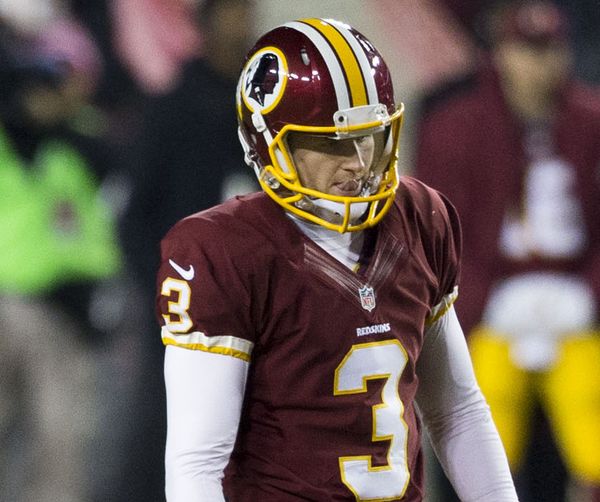 Dustin Hopkins with the Washington Redskins, 2015