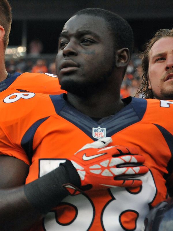 Ronnie Hillman with the Denver Broncos, 2013