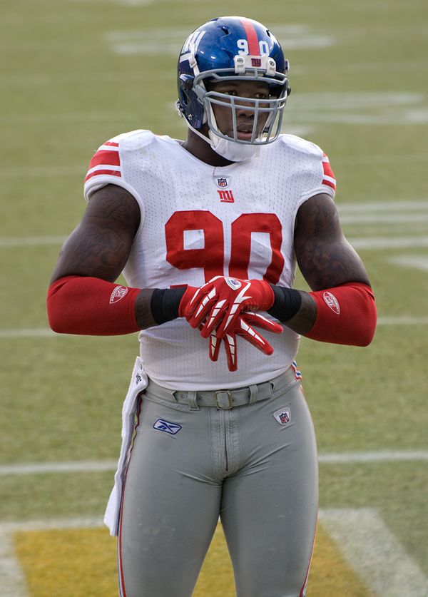 Jason Pierre-Paul with the New York Giants, 2012