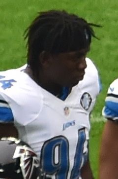 Ezekiel Ansah with the Detroit Lions, 2014