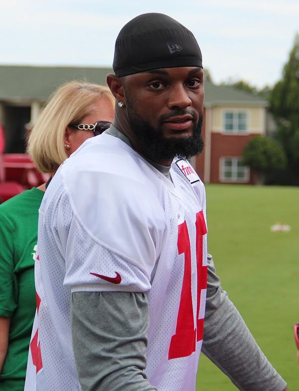 Justin Hardy with the Atlanta Falcons, 2015