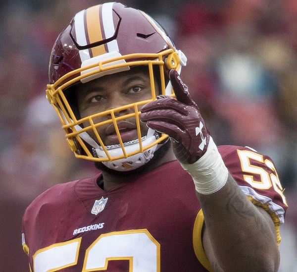 Ryan Anderson with the Washington Redskins, 2017