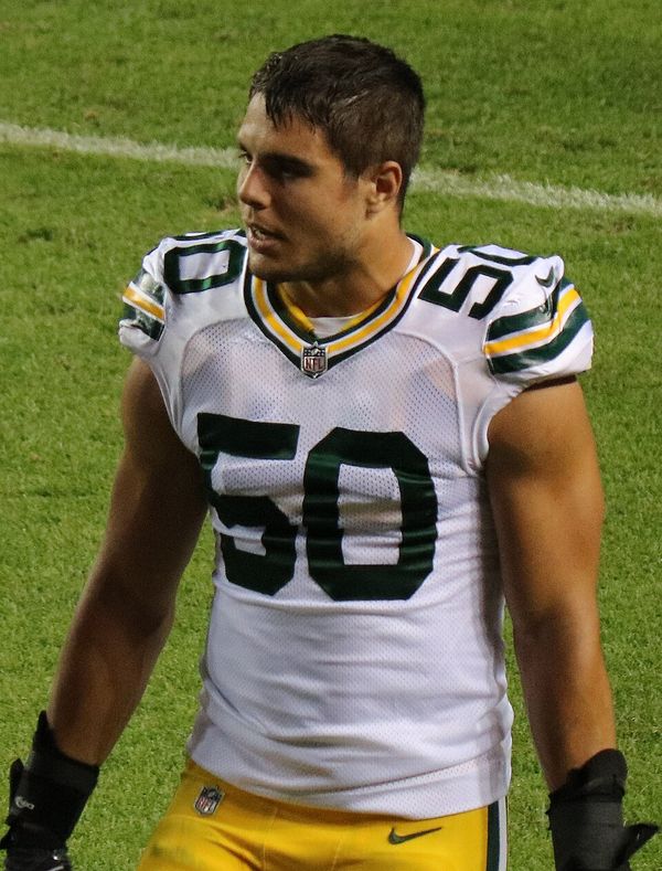 Blake Martinez with the Green Bay Packers, 2017