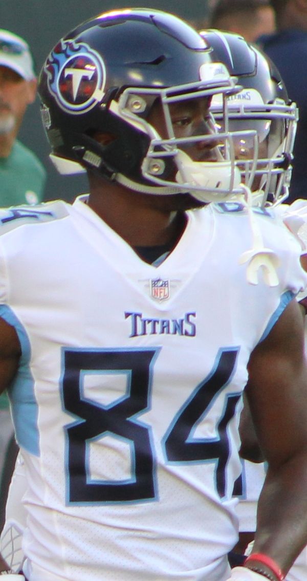 Corey Davis with the Tennessee Titans, 2018