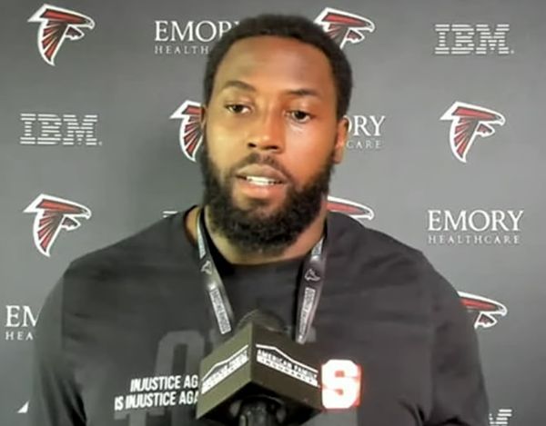 Charles Harris with the Atlanta Falcons, 2020