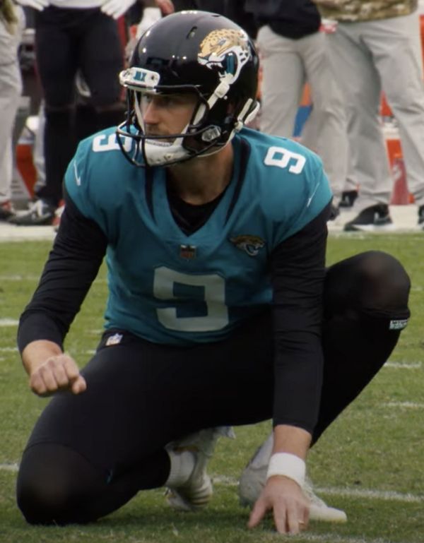 Logan Cooke with the Jacksonville Jaguars, 2021