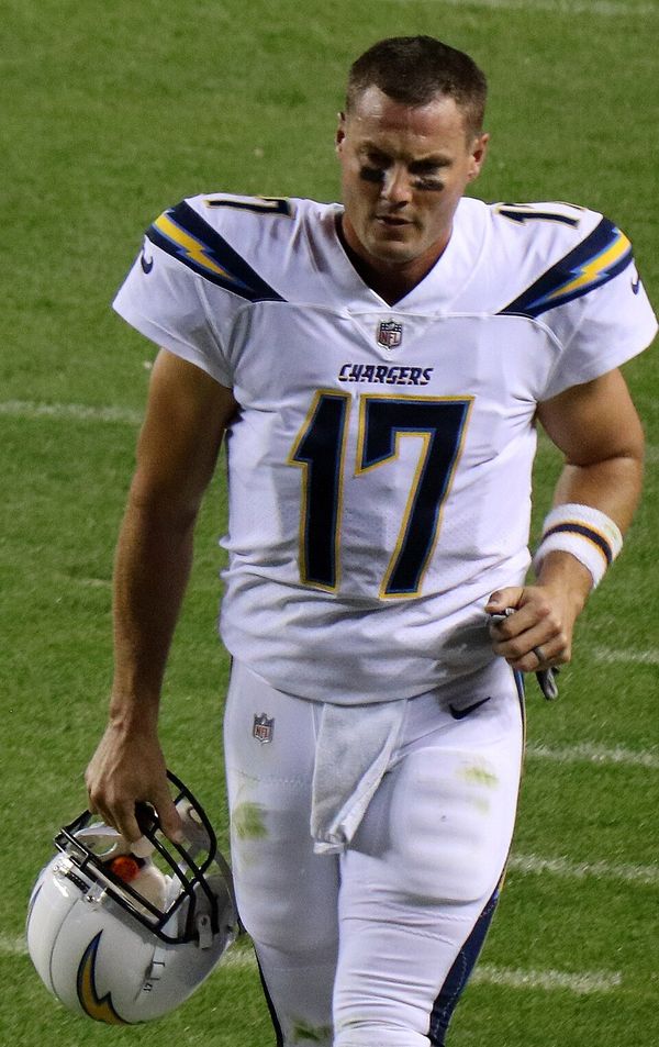 Philip Rivers with the Los Angeles Chargers, 2017