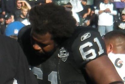 Gerard Warren with the Las Vegas Raiders
