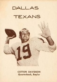 Cotton Davidson, 1960