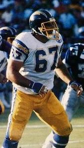 Ed White with the Los Angeles Chargers