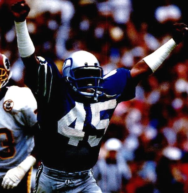 Kenny Easley with the Seattle Seahawks, 1987