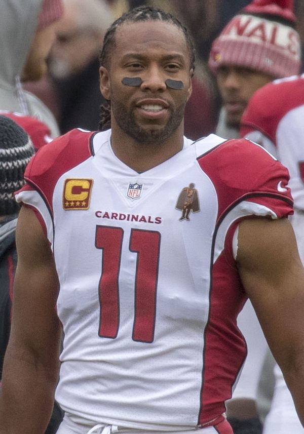Larry Fitzgerald with the Arizona Cardinals, 2017