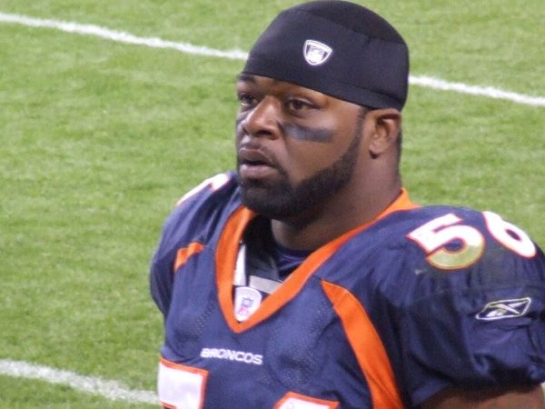 Al Wilson with the Denver Broncos, 2006