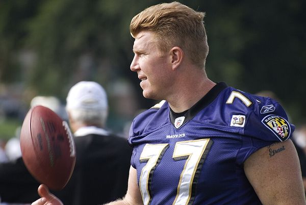 Matt Birk with the Baltimore Ravens, 2009