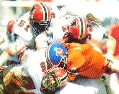 Mike Gann with the Atlanta Falcons, 1987
