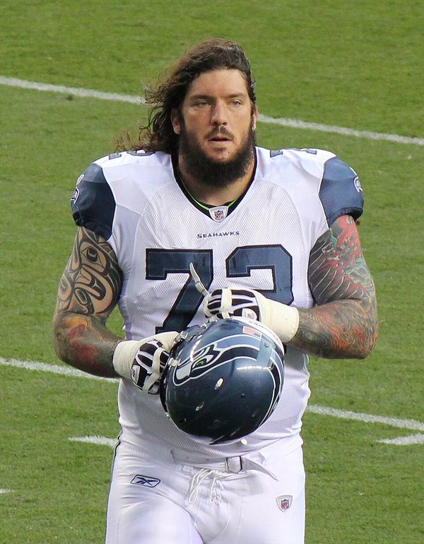 Robert Gallery with the Seattle Seahawks, 2011