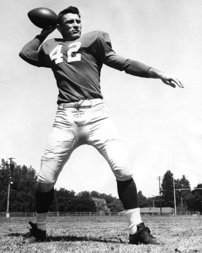 Charley Conerly with the New York Giants