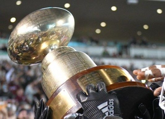 Egg Bowl Trophy given between Ole Miss and Mississippi State football