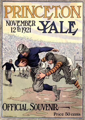 Princeton v Yale game poster