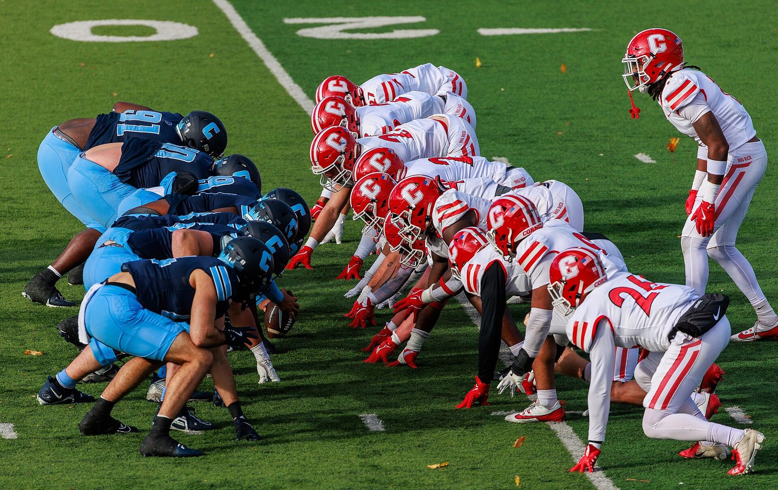 Cornell lost to Columbia, 9–17