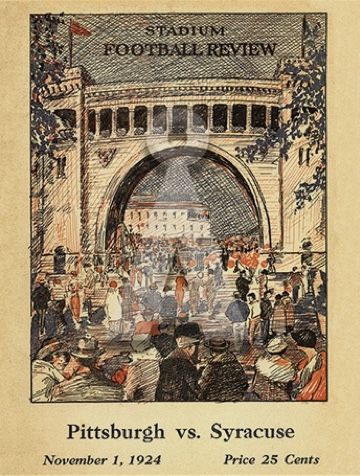 1924 organised Syracuse University Football Program VS Pittsburgh, Published by Syracuse University