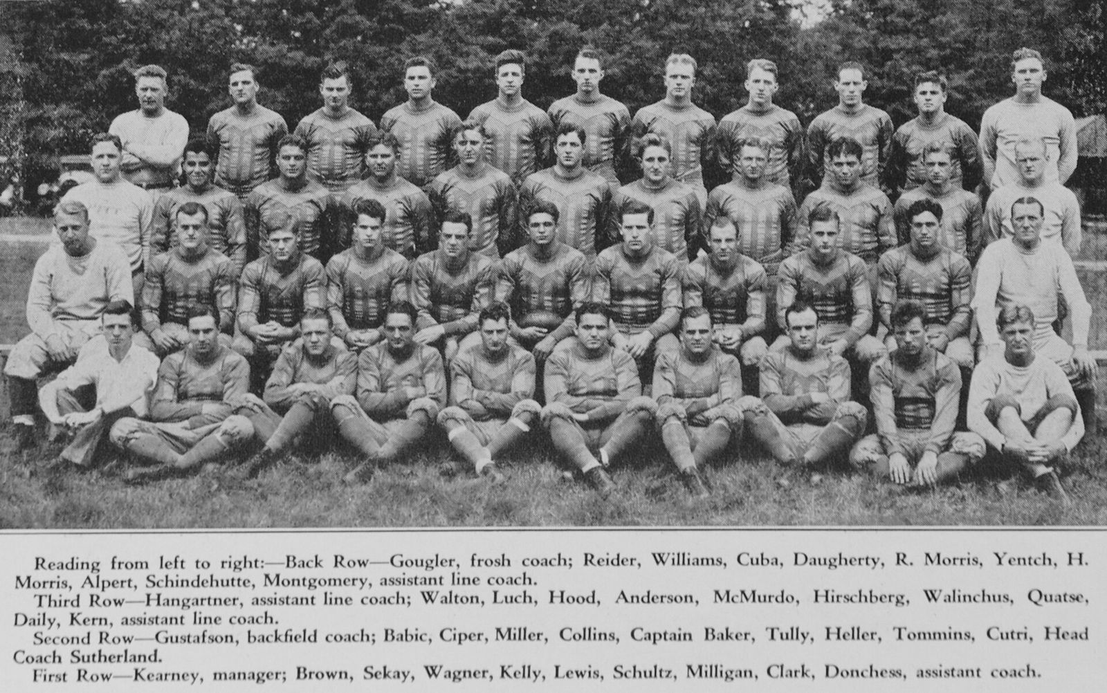 The 1930 Pittsburgh team