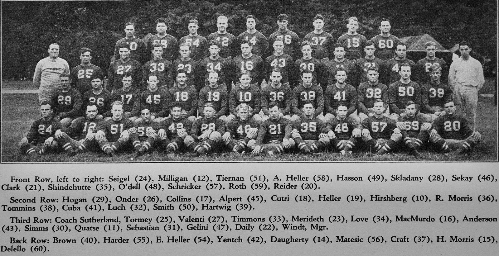 The 1931 Pittsburgh team