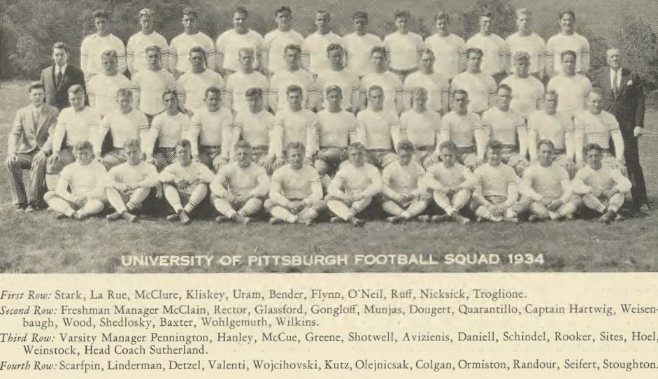 The 1934 Pittsburgh team