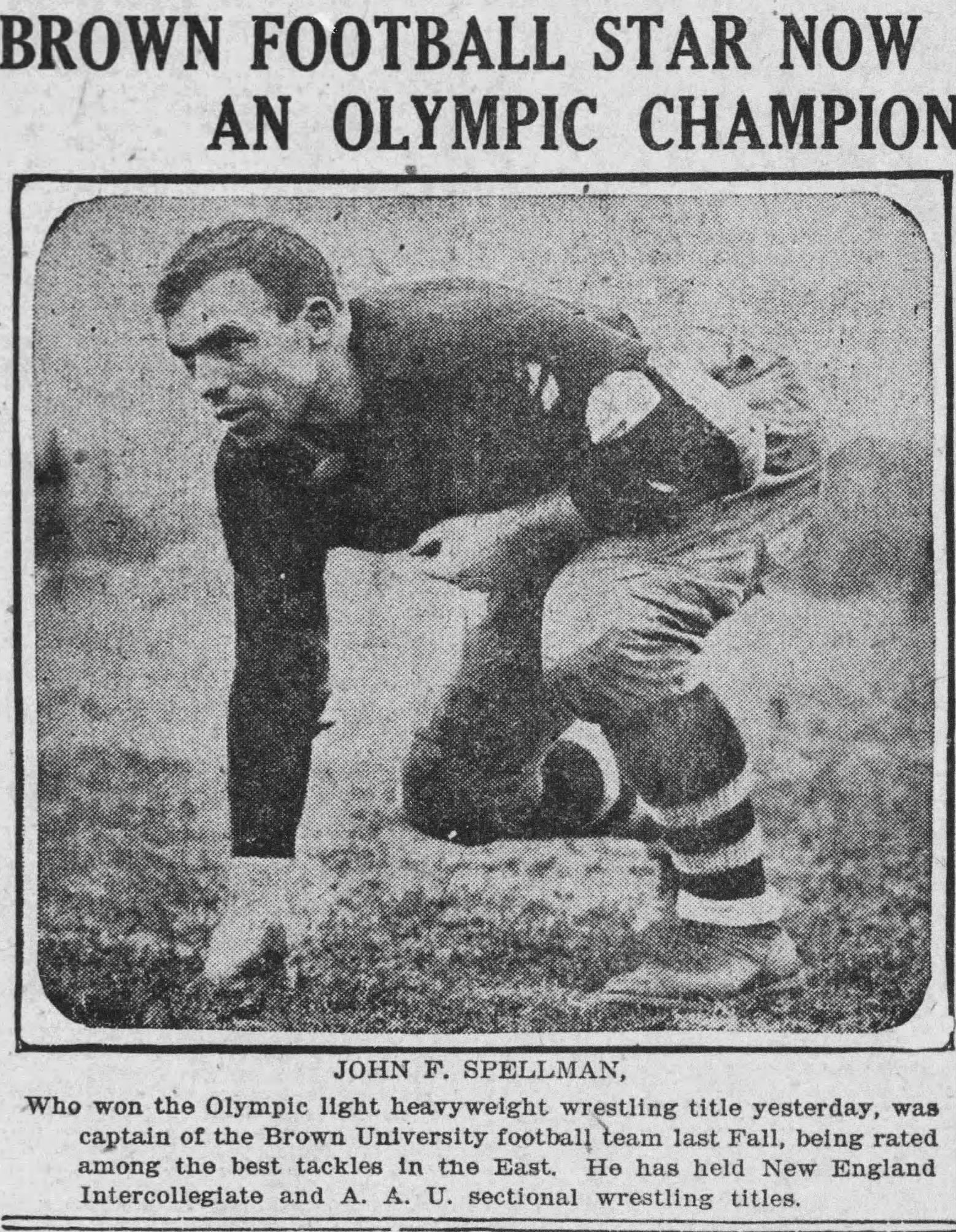John Spellman and 1923 Brown Bears football team
