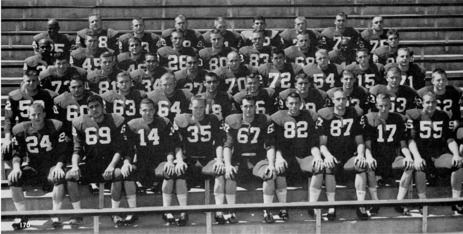 1961 North Texas team portrait from The Yucca yearbook