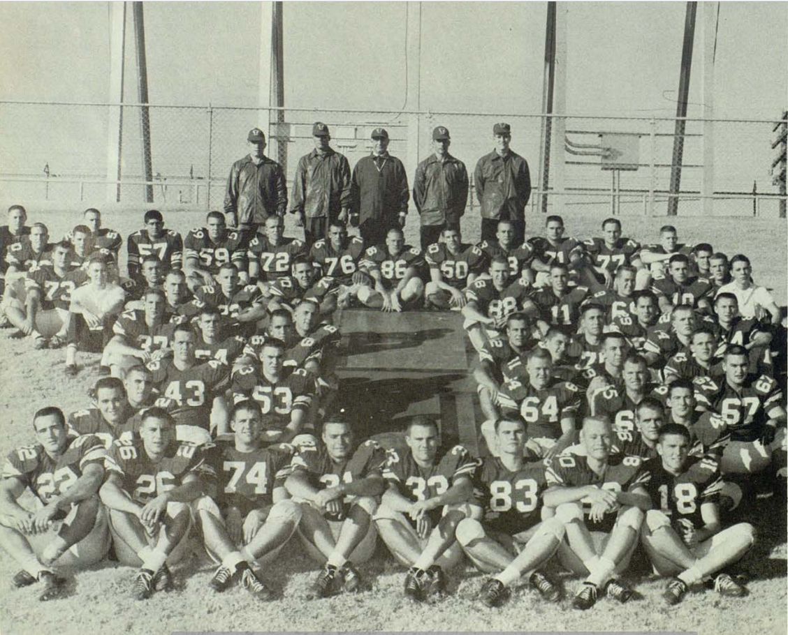 1961 team portrait from La Ventana yearbook