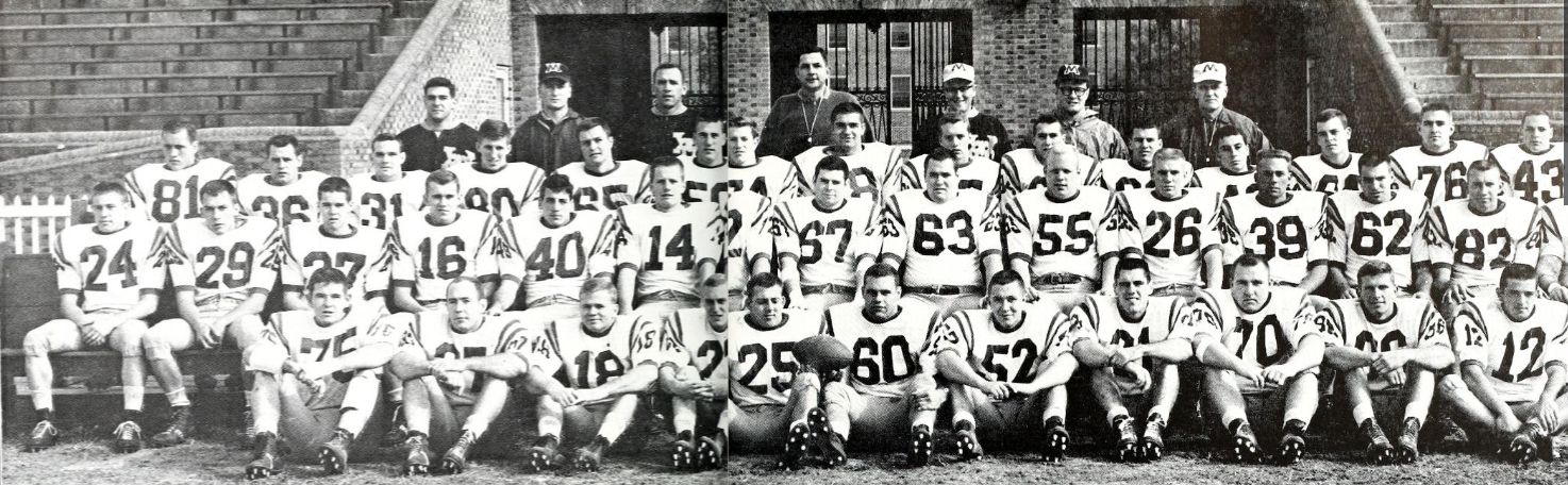 Team portrait from 1962 Colonial Echo