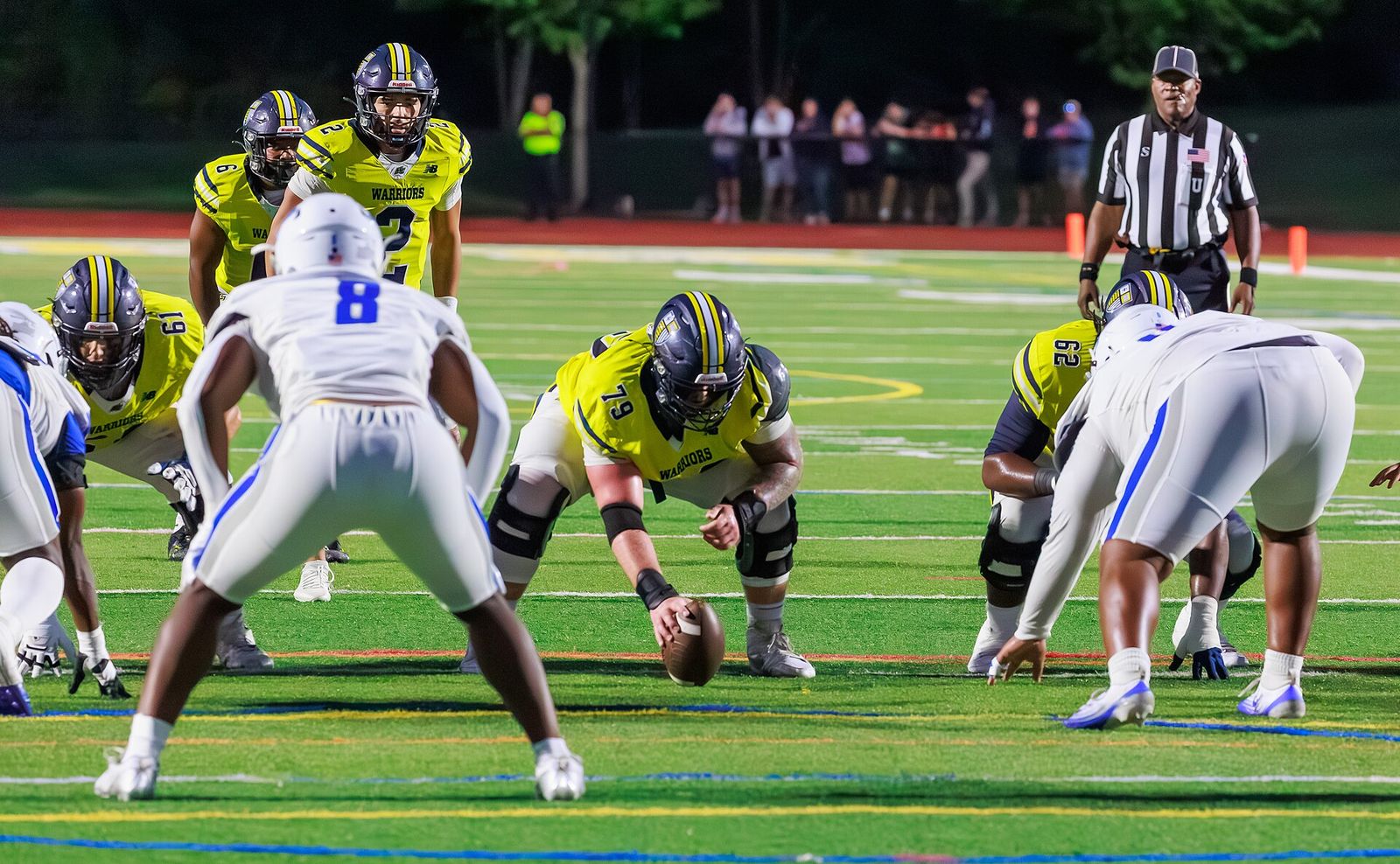 Merrimack's Logan Wylie with the ball