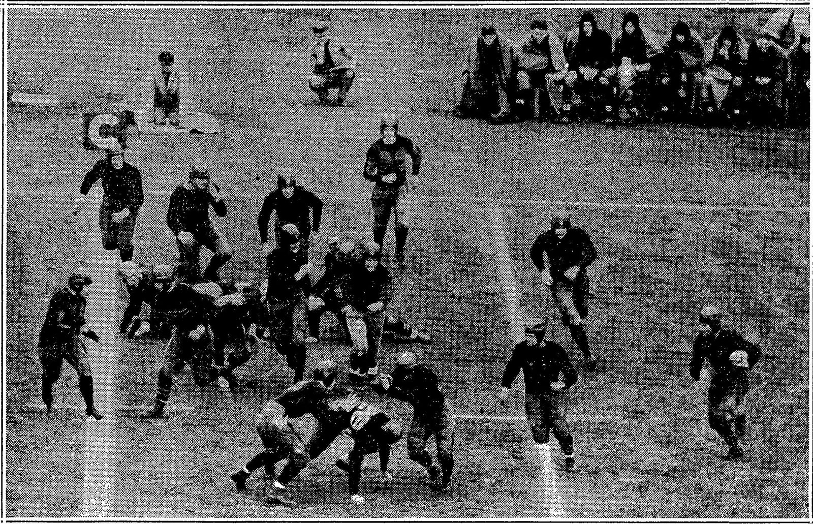 The 1928 Cadets against the Yale Bulldogs