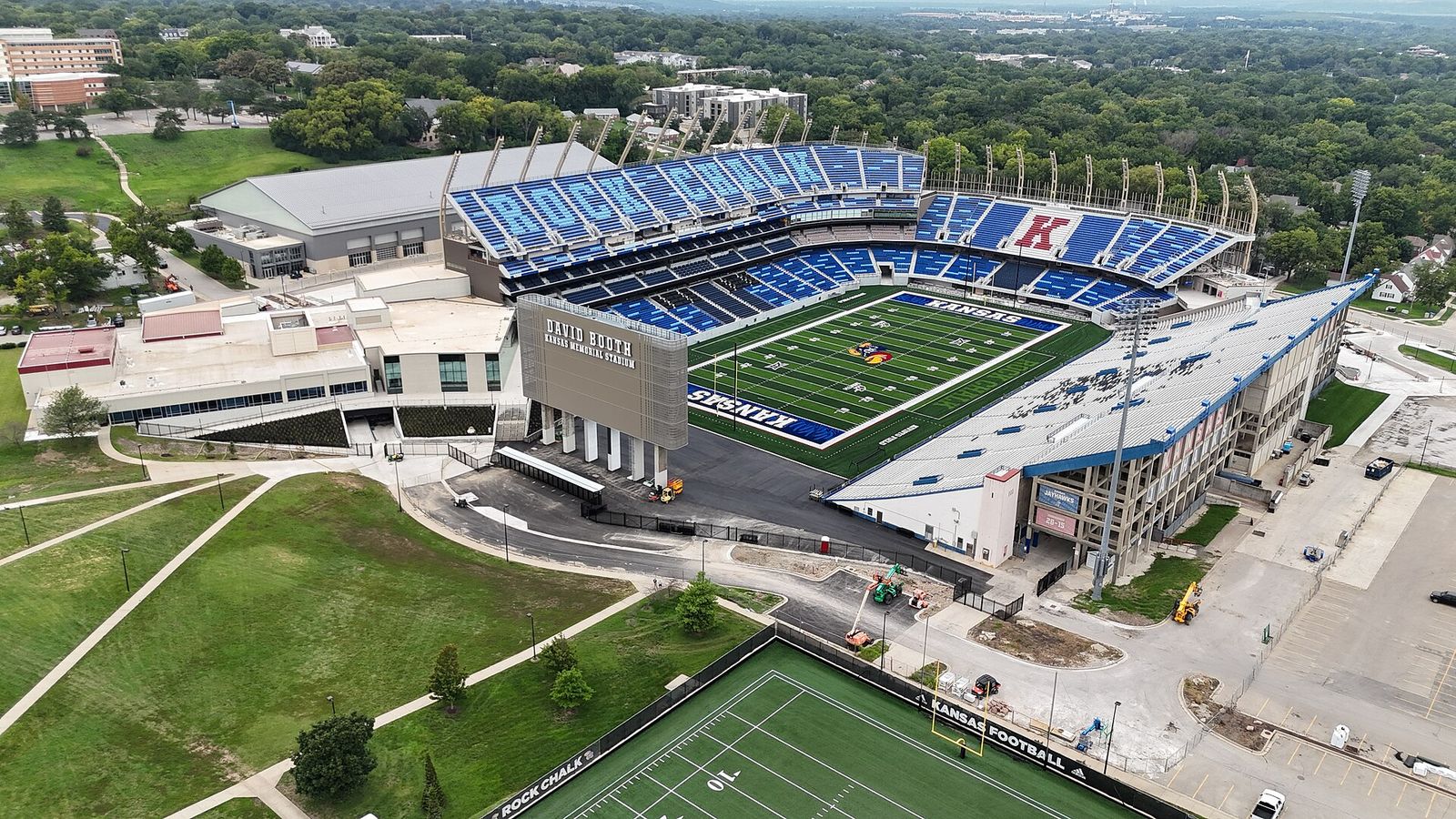 Memorial Stadium in Lawrence, KS